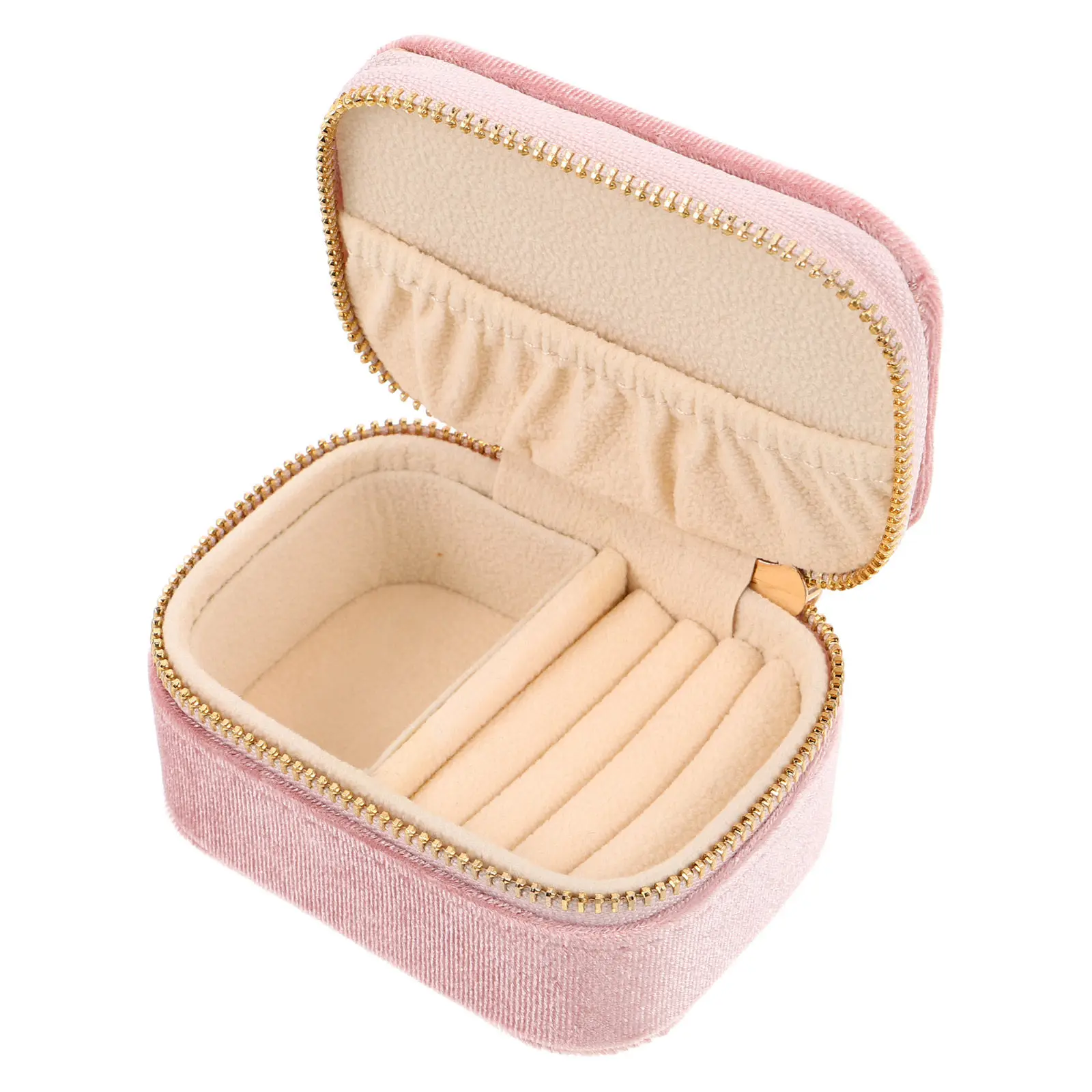 

Jewelry Travel Case Multicompartment Mini Compact Organizer Portable Storage Box for Rings Earrings Pendants Bracelets Storage