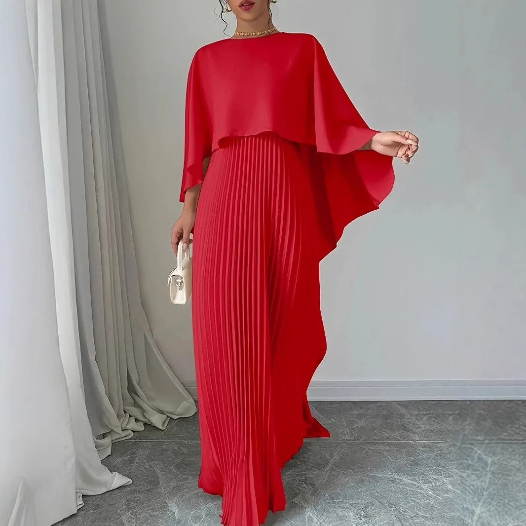 فستان عباية عيد للنساء فساتين الحفلات جلابية إسلامية طيات إسلامية فيستدوس عربي طويل رداء رمضان المغرب دبي عبايات قفطان #1