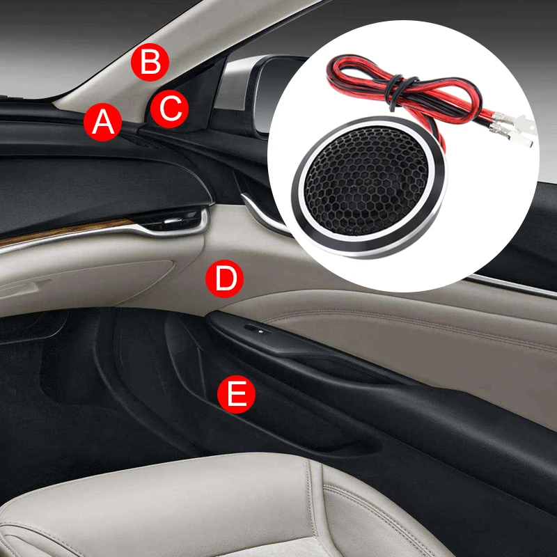 Minialtavoces de Tweeter para coche, sistema de Audio de alta eficiencia, 2 piezas, 150W