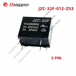 5PCS/Lot Original HF32F JZC-32F 5V 12V 24V Power Relays JZC-32F-005-ZS3 JZC-32F-012-ZS3 JZC-32F-024-ZS3 3A 250VAC 5PIN Relay