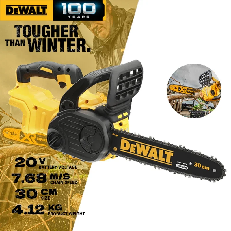 

DEWALT DCM565N 20V Cordless Brushless Chain Saw Tool Body Wood Cutter Machine Electric Pruning Saws Garden Power Tools DCM565