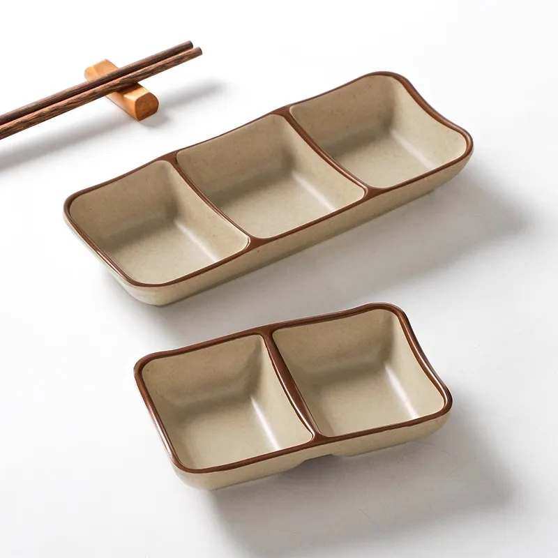 Melamine Sauce Dish Seasoning Dish Japanese Sushi Soy Dipping Soup Bowl Appetizer Butter Dish Food Serving Tray Soy Sauce Plate