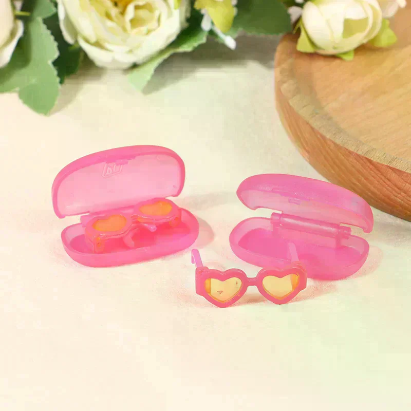 Dollhouse Mini With Glasses Case Doll Glasses Bulk Toys Drip Glue Mobile Phone Case