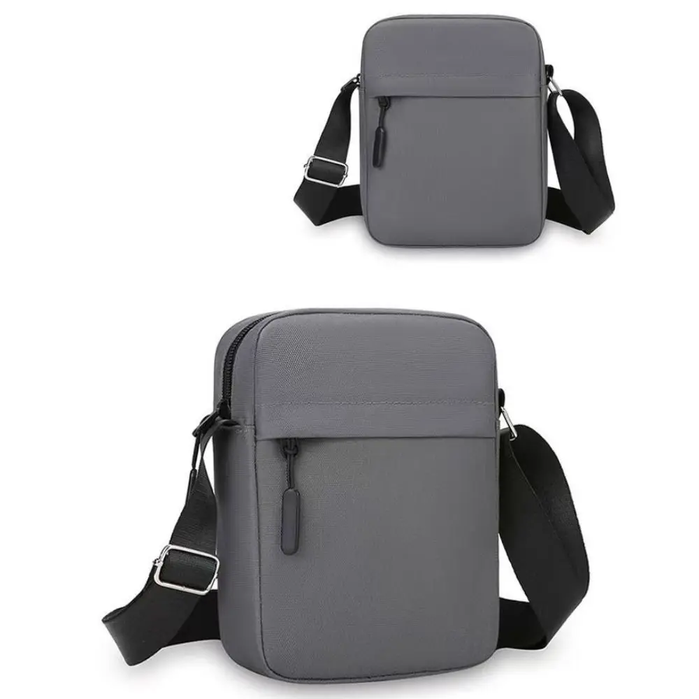 New Nylon Polyester Crossbody Bags Long Shoulder Strap Minimalists Shoulder Bag Black Grey Blue Travel Storage Men Women