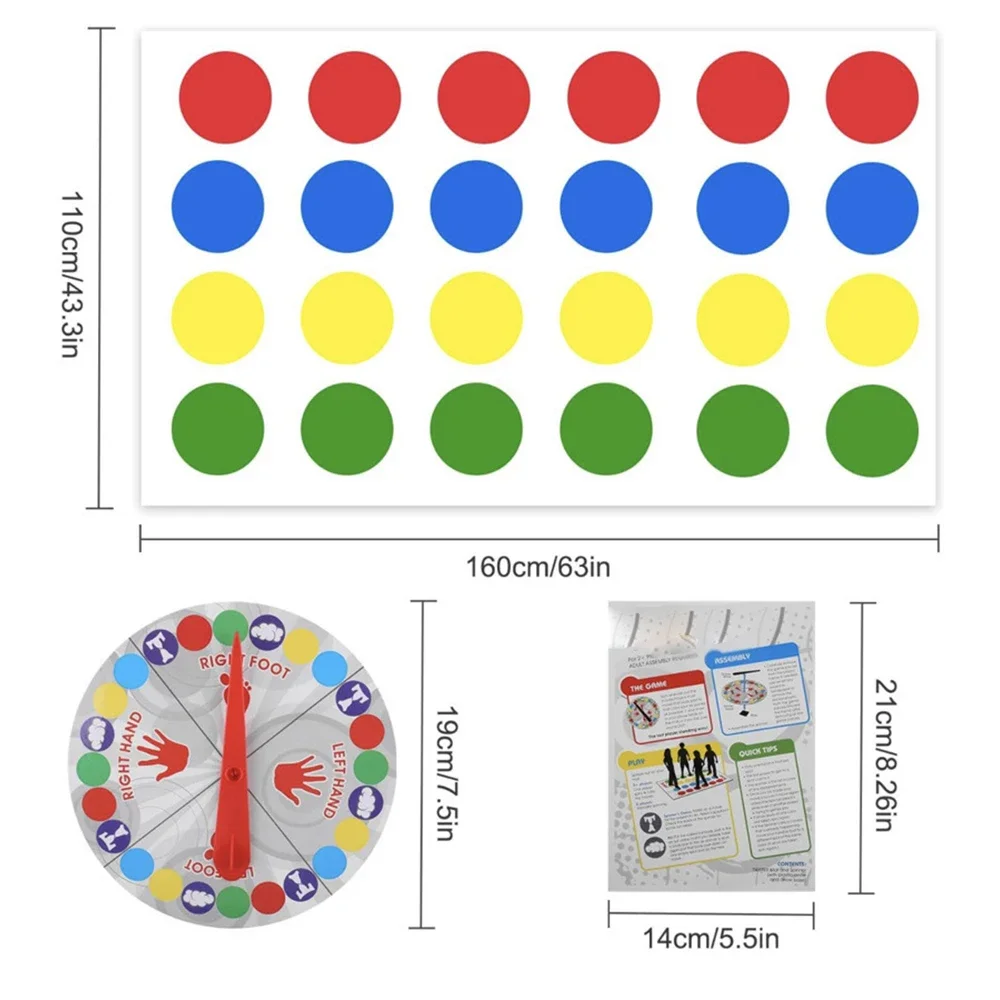 Juego multijugador para fiesta familiar, juegos Twister, juguetes para interiores y exteriores, juego que torce el cuerpo para niños y adultos, ayuda interactiva deportiva