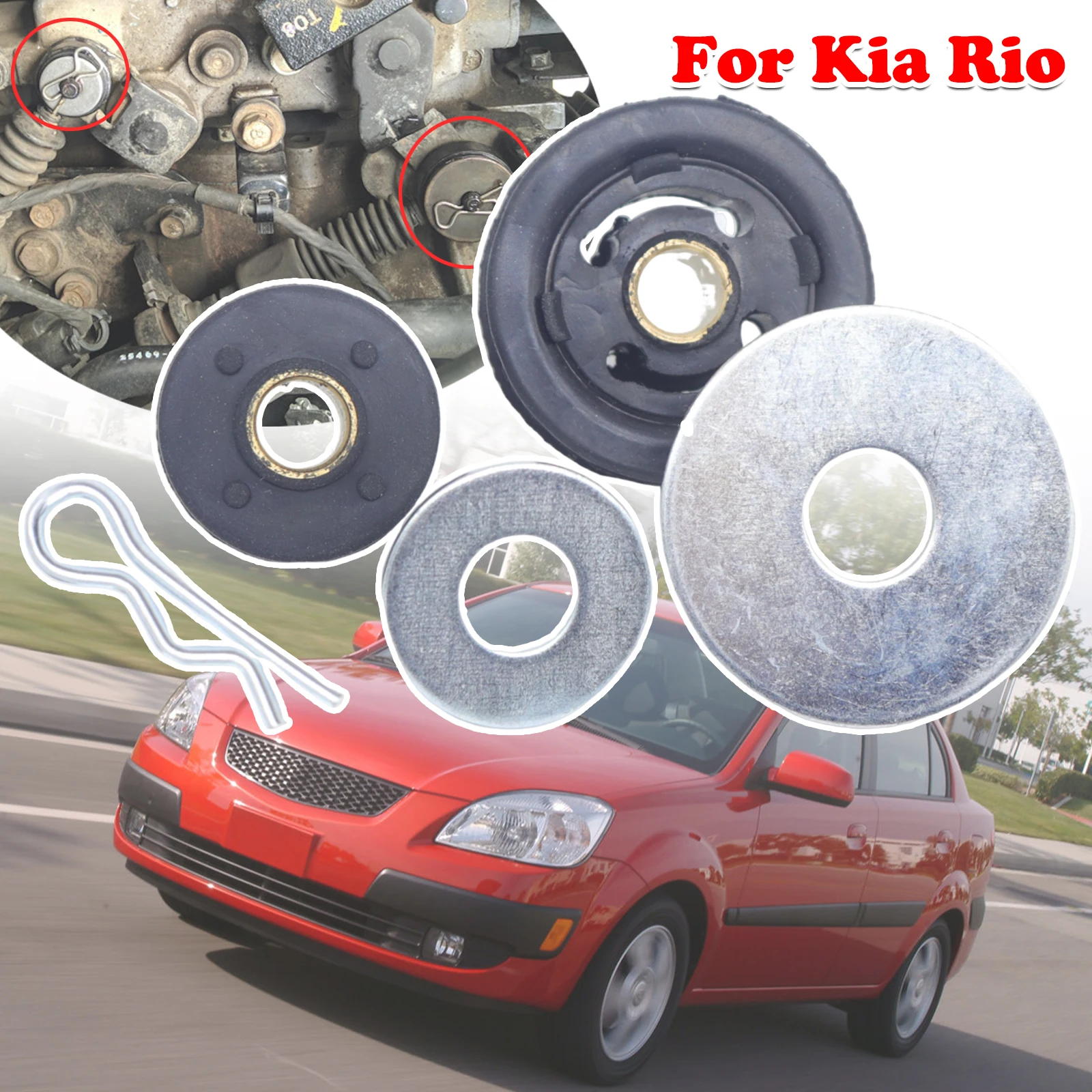

Updated Manual Gear Shift Cable For Kia Rio 2 JB 3 UB Linkage Bushing Selector Washer Cotter Pin 2005 2007 2008 2011 2016 2017