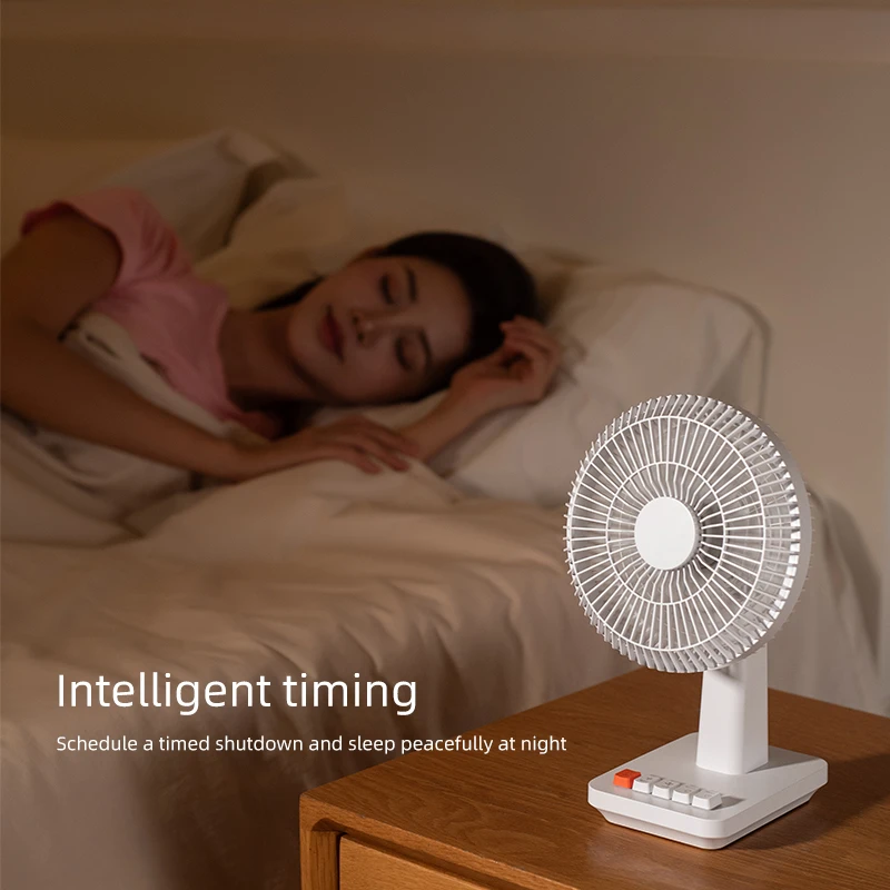 Xiaomi  Auto Oscillating Desk Fan Portable Rechargeable Operated Cooling Fan 4 Speeds Quiet Strong Wind for Office Home Travel