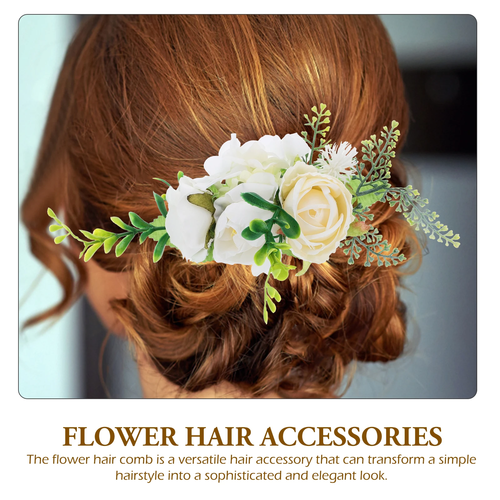 

Simulated Rose Comb Pink Side Combs for Women Durable Flower Accessories Bridal Hair Piece Thick Hair Combs Women Decorative