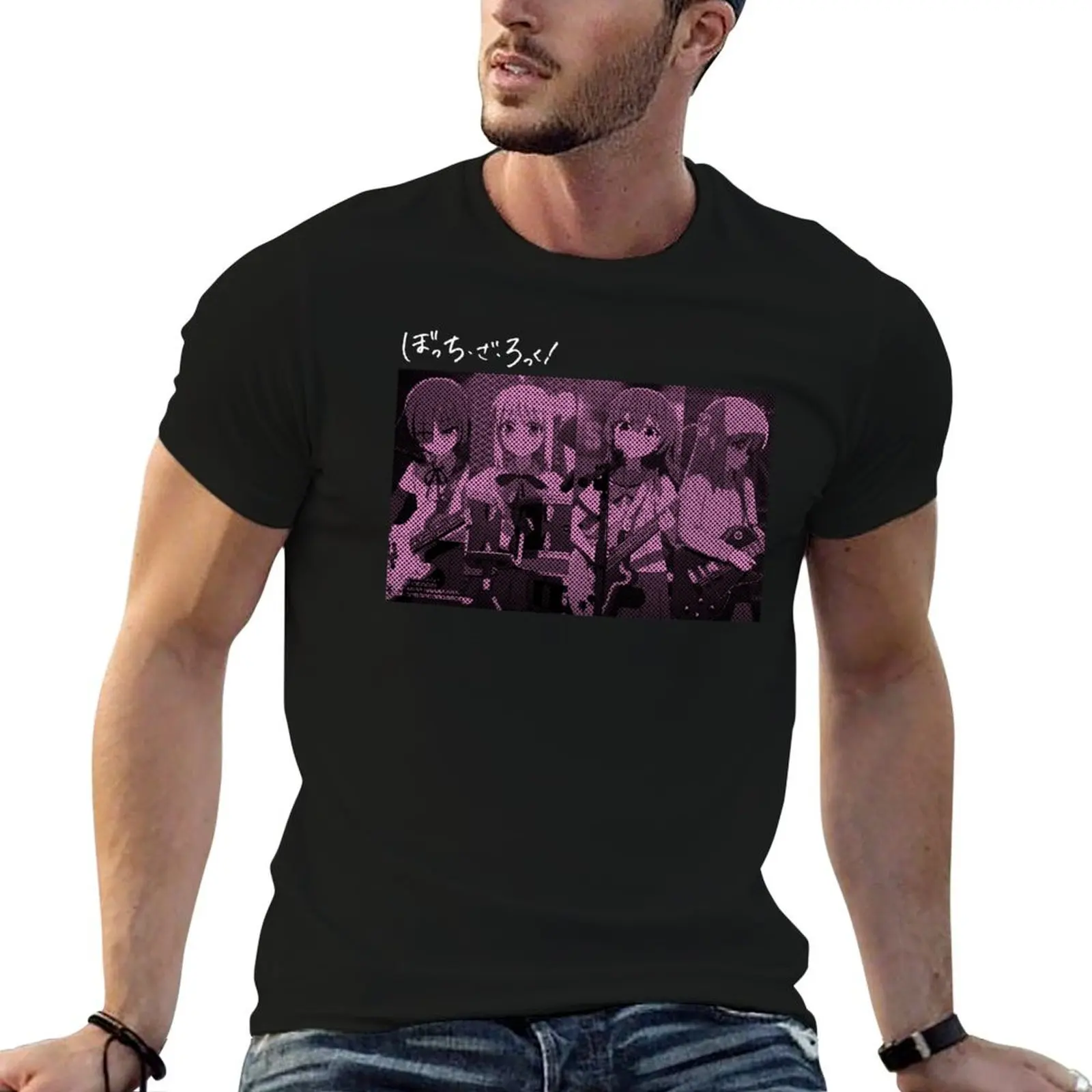 Camiseta Keesoku band bochi D'rock Pop art, camisetas para hombre, camisetas gráficas, camisetas de anime, camiseta oversize