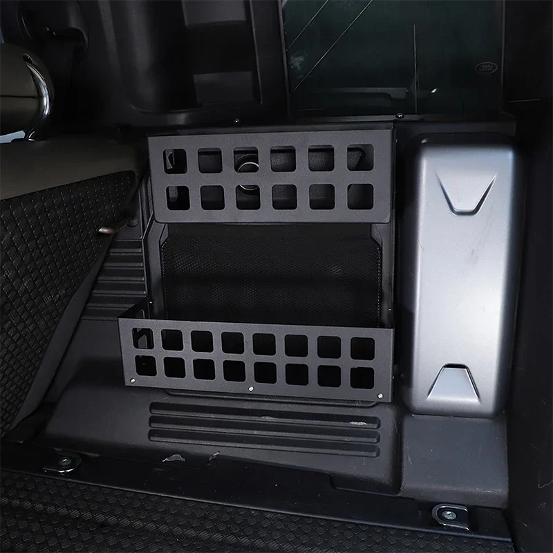 For Land Rover Defender 110 20-24 Aluminum Alloy Black Car Trunk Right Storage Basket Storage Organiser Interior Car Accessories - Image 6