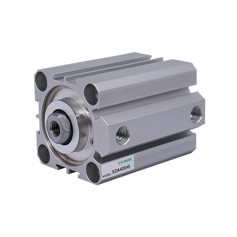 SDA SDAS 40mm Dual Action Single Rod Pneumatic Air Thin Cylinder SDA40*5 SDA40*10 SDA40*15 SDA40*20 SDA40*30 SDA40*40 SDA40*50