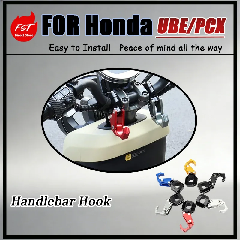 for-honda-ube-pcx-haojue-uhr-special-folding-helmet-hook-aluminum-alloy-push-type-handlebar-hook-retractable-whi