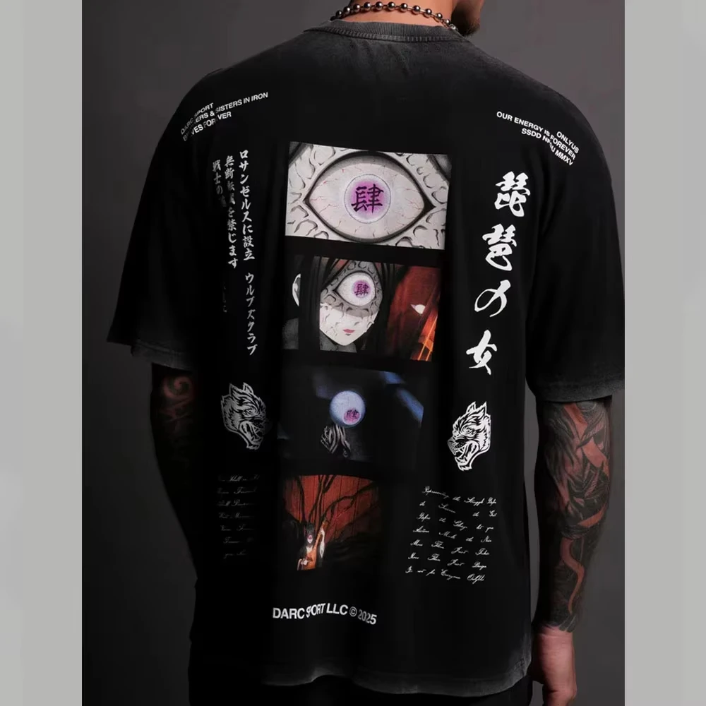 

DARC SPORT Cotton Men's T-Shirt New Premium NFGU Wolves Hip Hop Oversized Gym TShirt DARCSPORT Men's Short Sleeve Summer Shirt