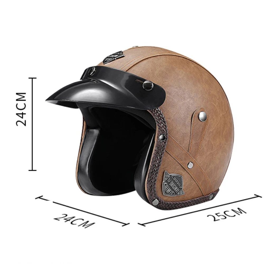 Helmet Motorcycle Open Face Retro helmet ECE DOT Certification Capacete De Moto Helmet ABS Material Men Women