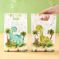 10/25/50pcsHanging Dinosaur Gift Bags Chocolate Candy Cookie Packaging Bag Jungle Dinosaur Happy Birthday Party Decor Kids Boys