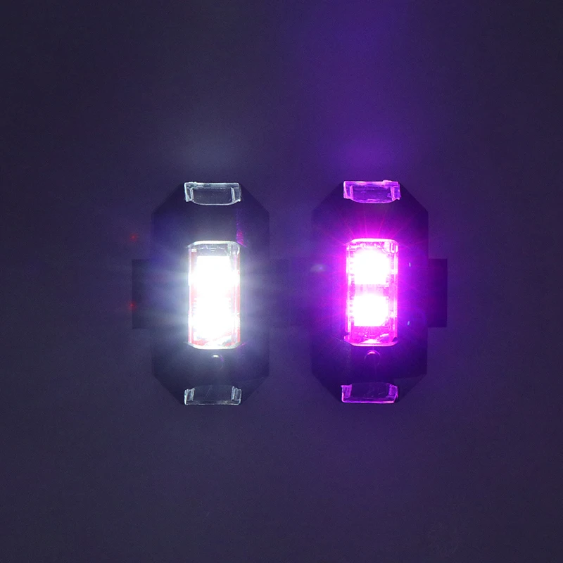 7color Motorcycle Lights Drone Strobe Light USB LED Anti-Collision Bike Aircraft Night Flying Mini Flashing Warning Signal Light