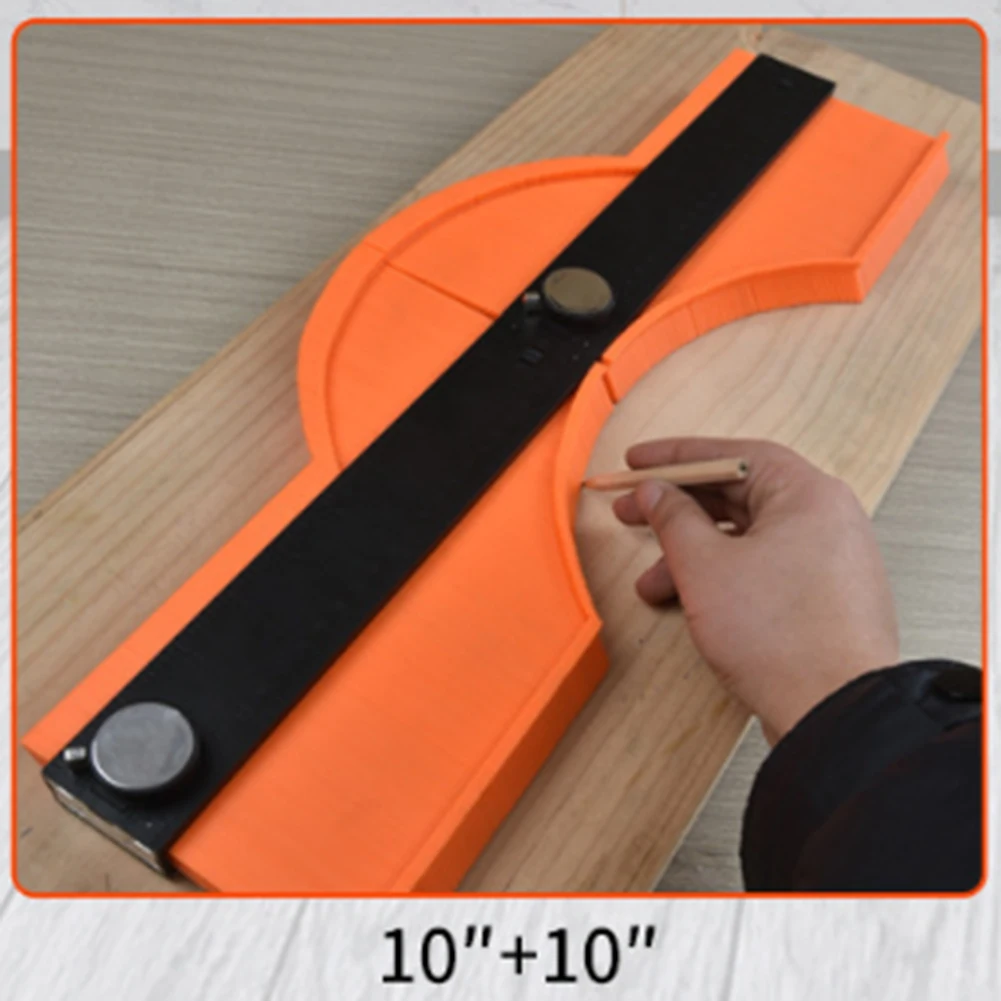5/10inch Multifunctional Curved Ruler for Woodworking, Stone & Automotive Measuring 10inch