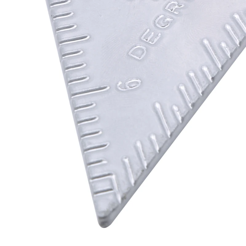 Triangle Ruler 7Inch Measurement Tool Aluminium Alloy Carpenter Set Square Angle Woodworking Tools Try Square Triangular