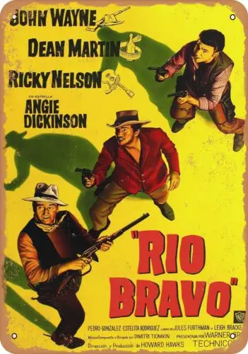 Metal Sign - Rio Bravo (1959) 2 - Vintage Look