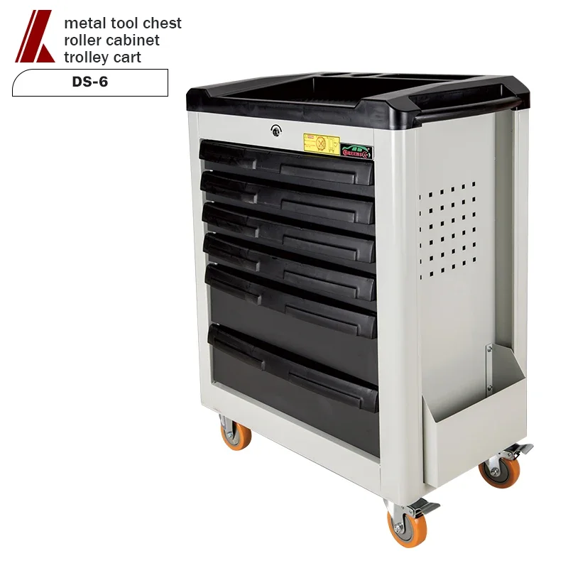 Professional Auto Tool Cabinet 6 Drawer Stainless Steel Tool Cabinet Garage Set Tool Box