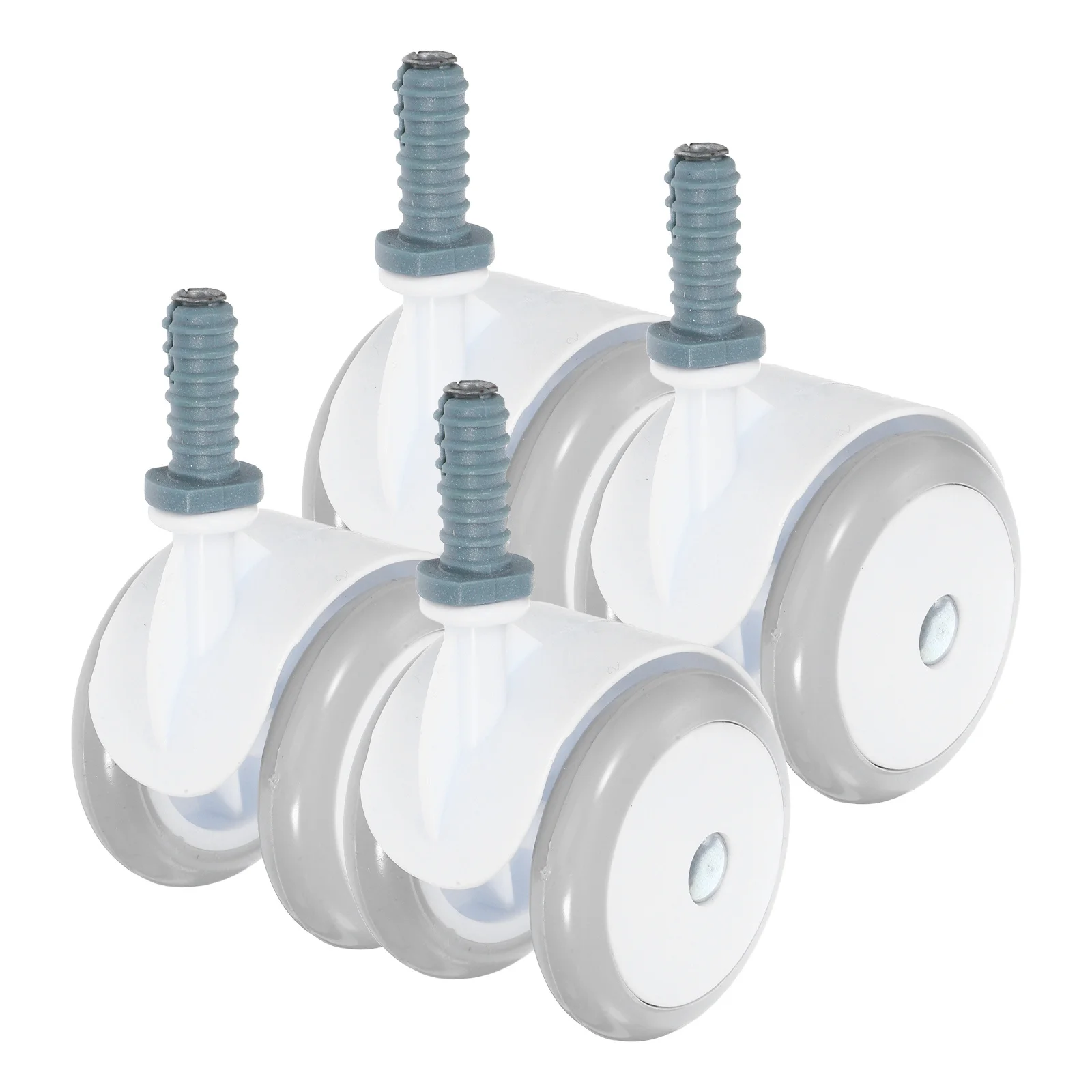 4Pc Baby Walker Replacement Wheels Silent Swivel Casters Replacement Smooth Quiet Rolling Wheel Accessories for Toddler Walkers