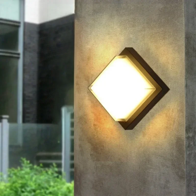 Led Outdoor Wall Light Waterproof IP65 No Motion Sensor Led Outdoor Lighting Porch Lights Balcony Garden Light Outdoor Wall Lamp