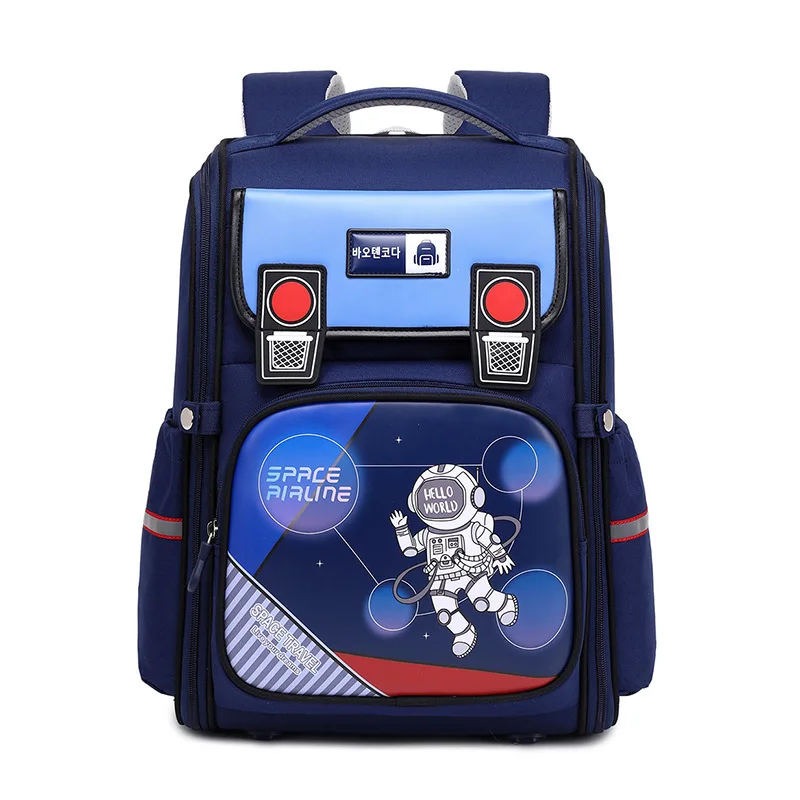 New Primary School Schoolbag Women's Lightweight Load Reduction and Spinal Protection Integrated Full Open High Quality