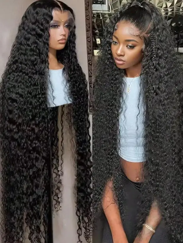Natural Black Jerry Curly Lace Front Human Hair Wig Unprocessed Brazilian Remy Hair Undetectable Clear HD Mesh Multiple Lace Options 5x5 13x4 13x6 Realistic Melted Hairline 16 To 42 Inches