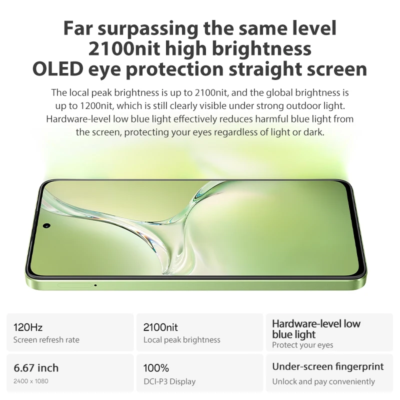 Nieuwe OPPO K12x 5G 5500mAh Batterij 80W SUPERVOOC OTA 50MP Achteruitrijcamera Snapdragon695 6.67 ''OLED 120HZ Update