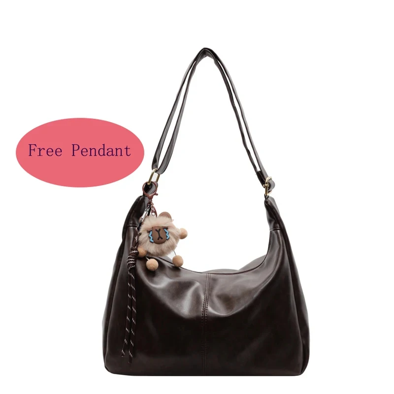 

New Pandent Fashion Women's Bag, High-Quality PU Leather Shoulder Bag, Waterproof Crossbody Bag, Casual Handbag