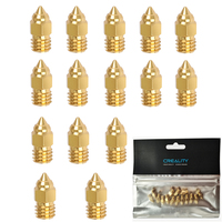 15PCS 3D Printer 0.4mm Nozzle MK-ST Nozzle Kit Ender-6/Ender-3/Ender-3 Pro/Ender-3S/Ender-3 Max/Ender-5 Pro CR-10 V2/CR-10V3/CR