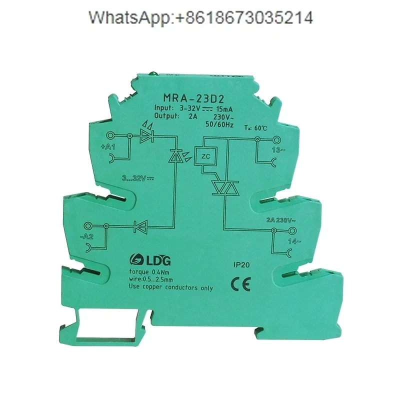 MRA-23D2 Solid State Relay Module 2A DC Control AC 24V Ultra-thin Port Relay 220V Small