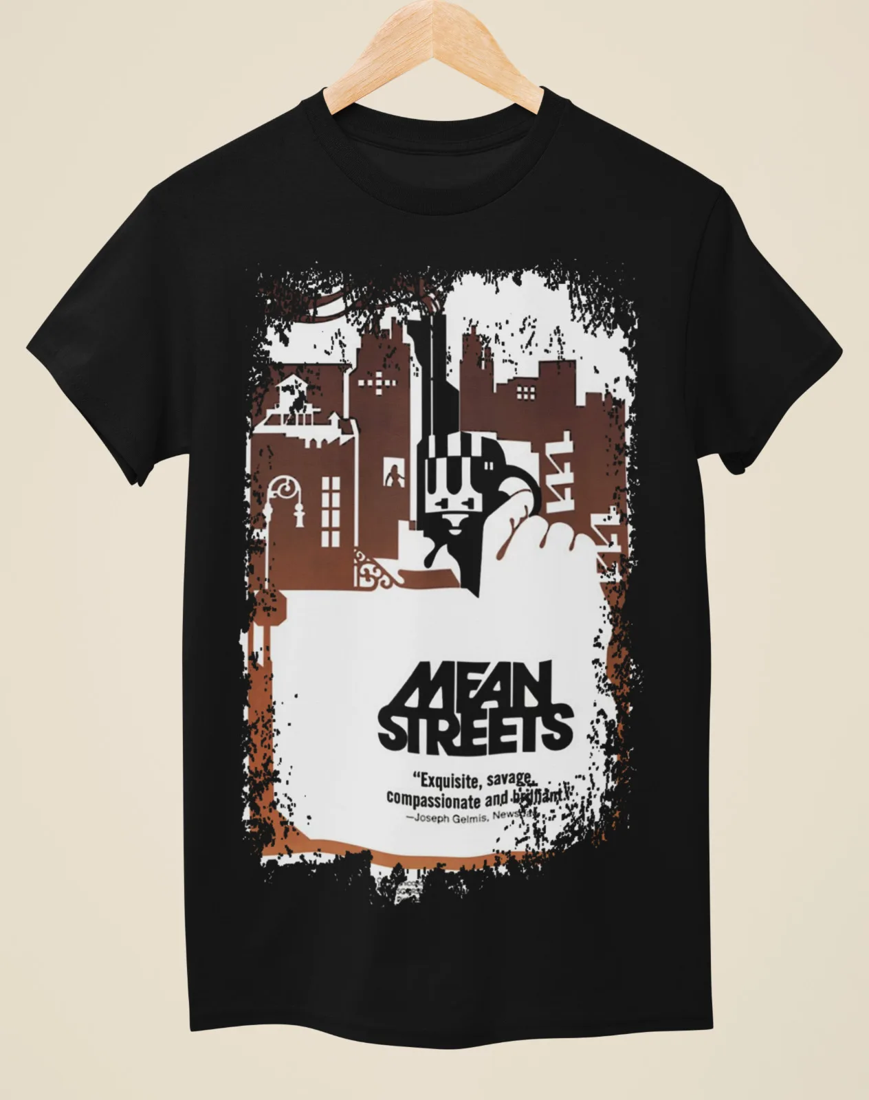 Mean Streets - Movie Poster Inspired Unisex Black T-Shirt