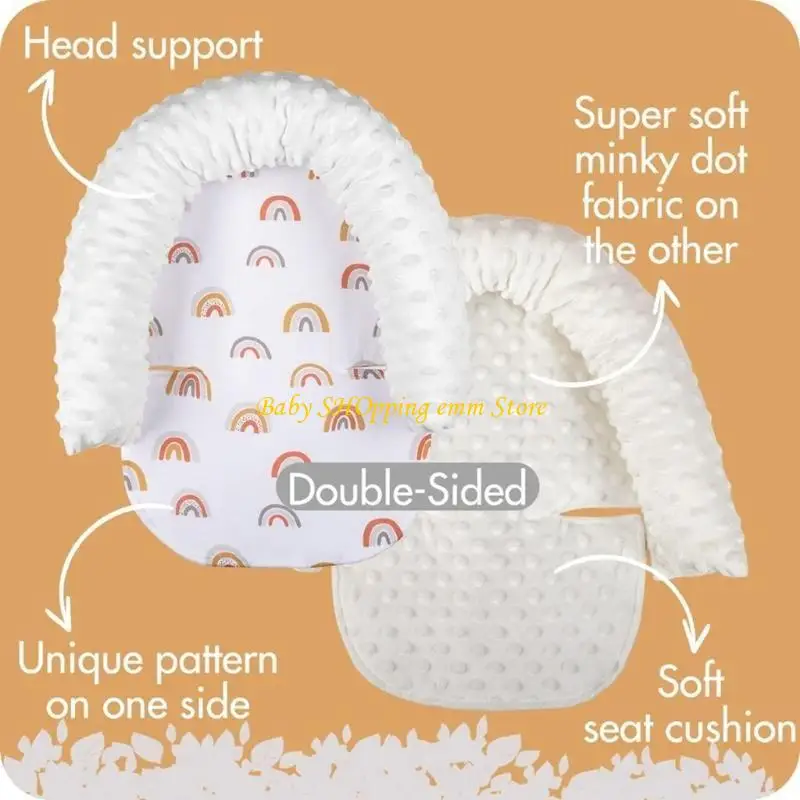

23GD Newborn Head & Neck Support Infant Headrest set for Safe Car Rides & Strolls