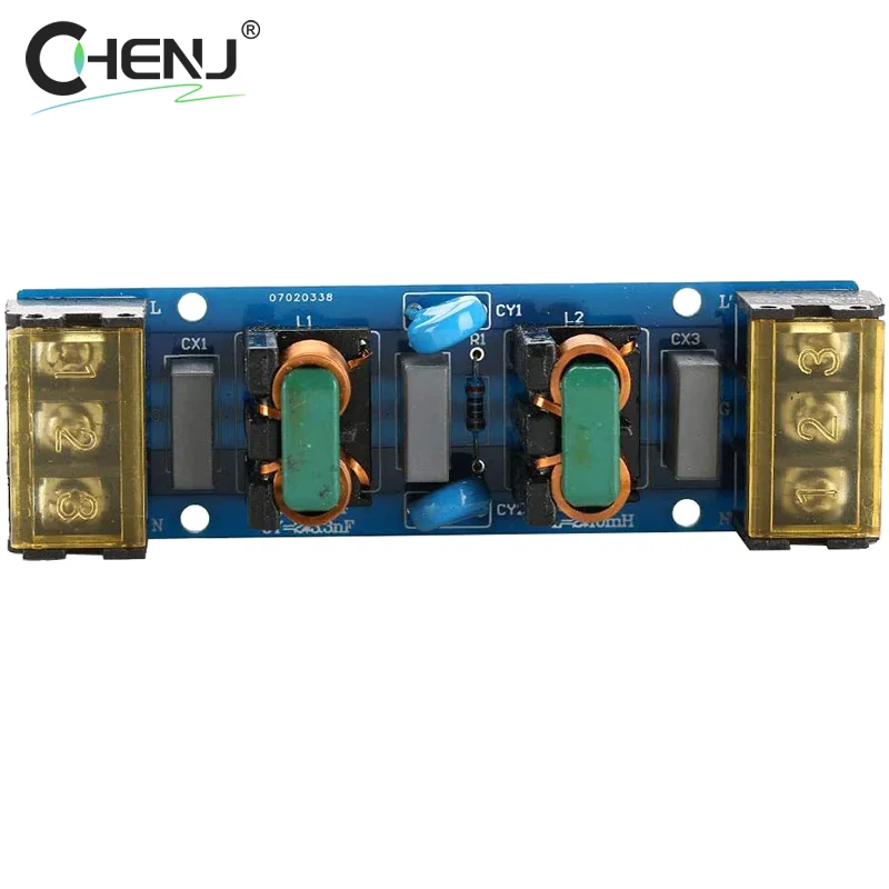 25A 6A Power Supply Filter EMI High Frequency 2 Stage Power Supply EMI Filter Low-pass Filter Board for Frequency Conversion