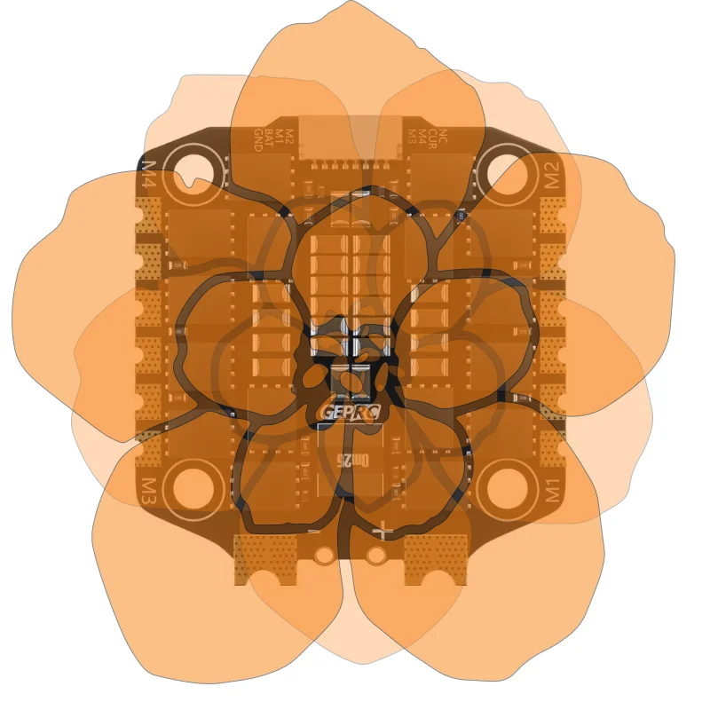 

GEPRC TAKER F722 BLS 65A V2 Stack 4IN1 ESC Flight Controller Data Record Plug & Play for Racing FPV Drones Long-Range