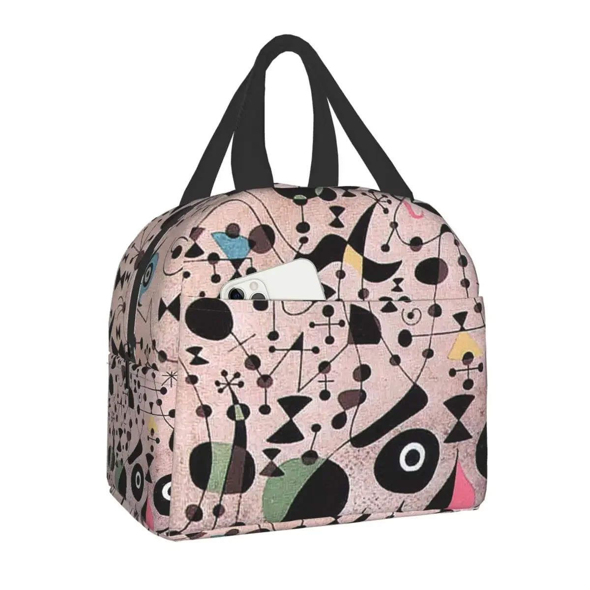 The Tilled Field By Joan Joan Miro Thermal Insulated Lunch Bag Portable Lunch Container For Women School Multifunction Food Box