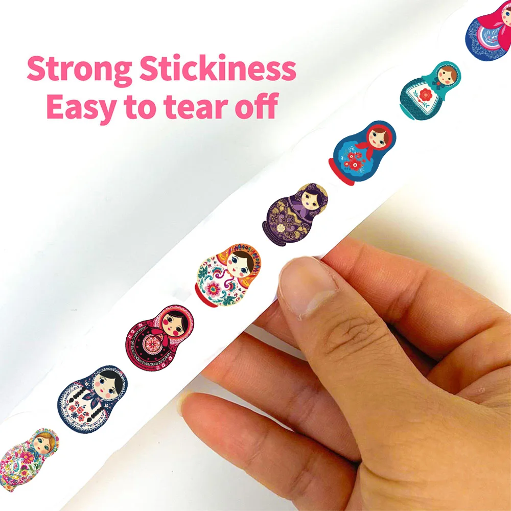 500 قطعة دمية التعشيش الروسية الإبداعية الكتابة على الجدران لفة ملصقات سكرابوكينغ كلية المواد الهاتف الغيتار التزلج الديكور