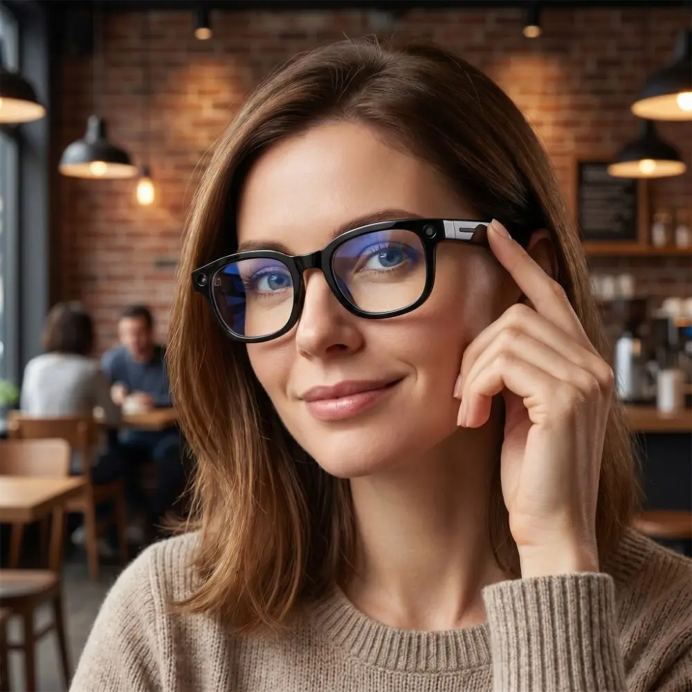 Real-time Translation AI Smart Glasses Wearable Tech 1080P Video Recording Smart Video Glasses Bluetooth Audio AI Voice