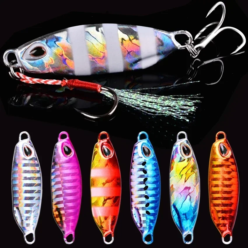 1PCS Drager Slow Cast Metal Jig Fishing Lure Jigging Spoon 10g-50g Artificial Bait Shore Casting Jig Fishing Tackle