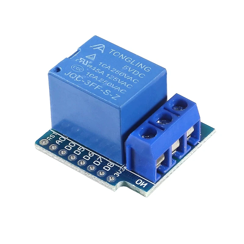 8Pcs 5V One Channel Relay Module Relay Switch 5V Mini Relay Shield For Wemos D1 Mini Also For Arduino For Wemos D1