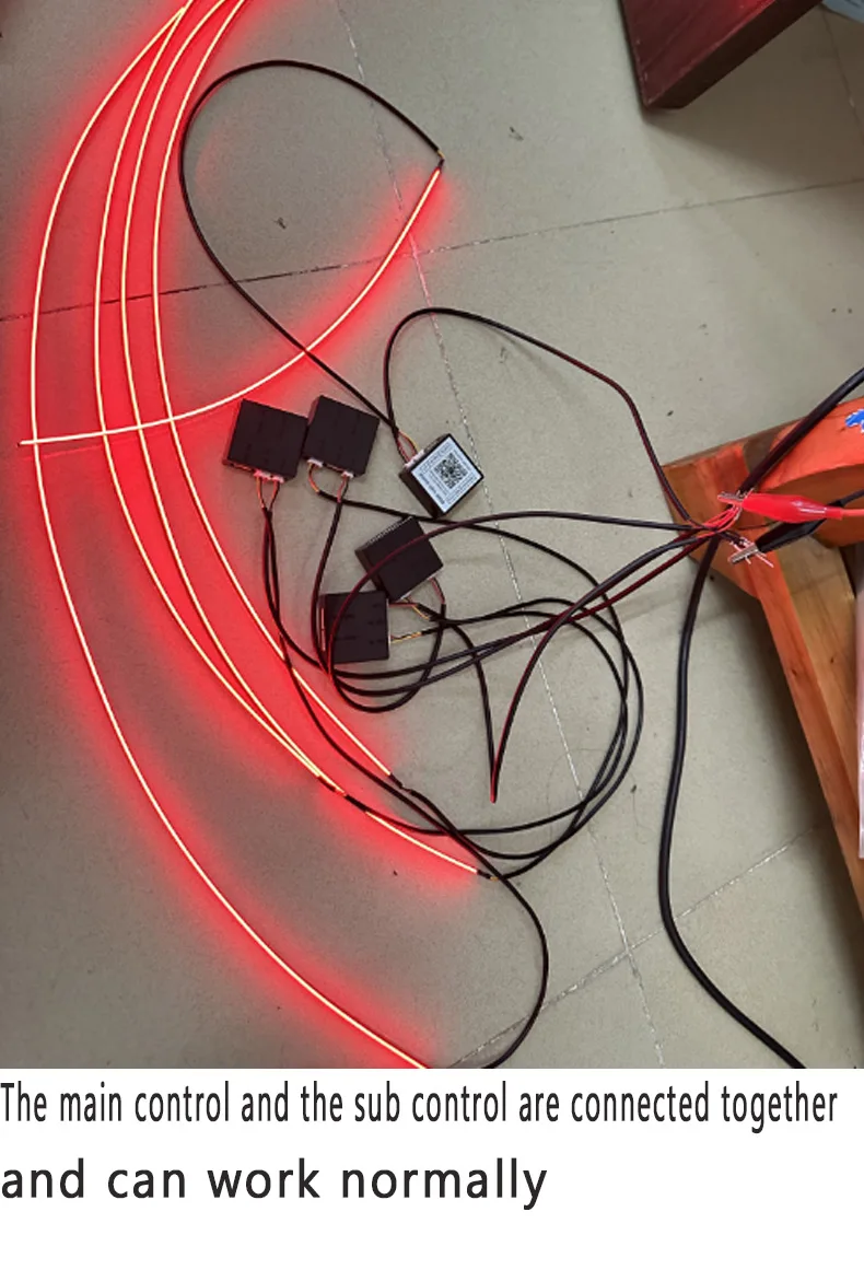 14/18 in 1 LED Acryl Auto Umgebungslicht RGB 64 213 Farbe Symphonie Acryl APP Streamer Atmosphäre Lampe Kit Eine Zone Dual Zone – Detail 19