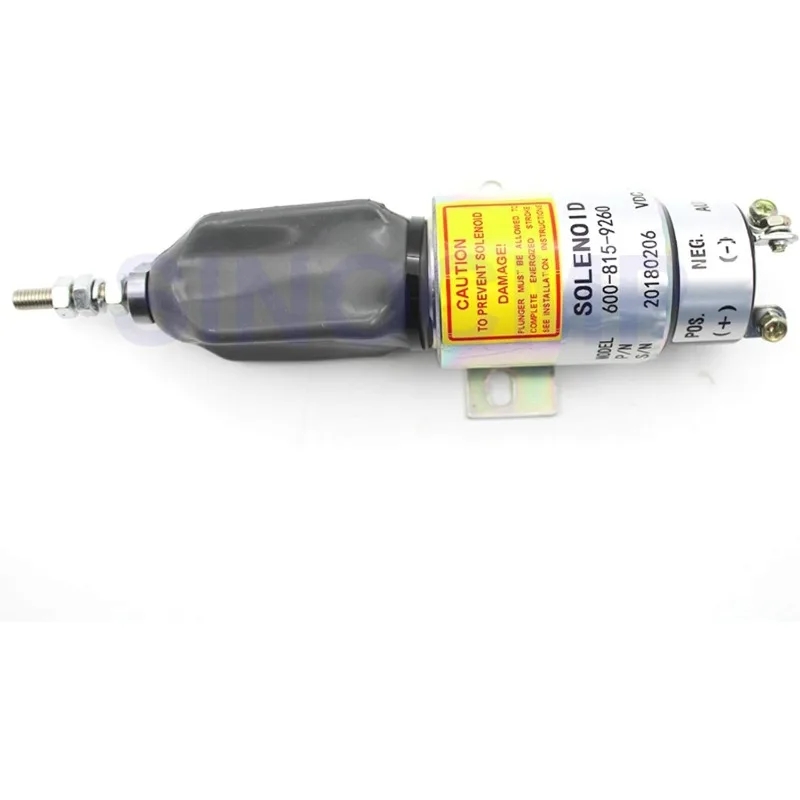 600-815-9260 600-815-926 Per Komatsu PC75US-3 PC75UU-2 PC75UU-3 PC60-7 Solenoide di arresto 4D102 4D95 6D102 Solenoide di arresto