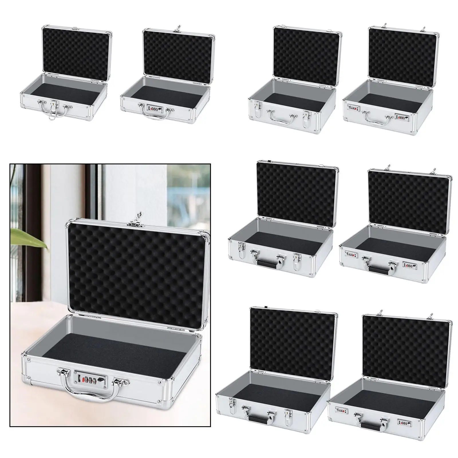 카메라 기어 운송 테스트 장비용 알루미늄 하드 운반 케이스