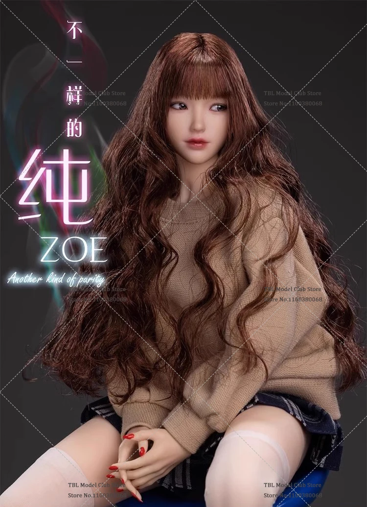 I8toys I8-H005 1/6 Scale Female Soldier Lovely Beauty Zoe Movable Eye Head Sculpt Fit 12inch Action Figure Doll