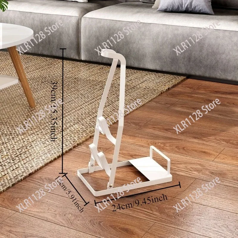 No-Drill Vacuum Cleaner Storage Rack Wall Mounted Organizer for Household Cleaning Tools & Mops