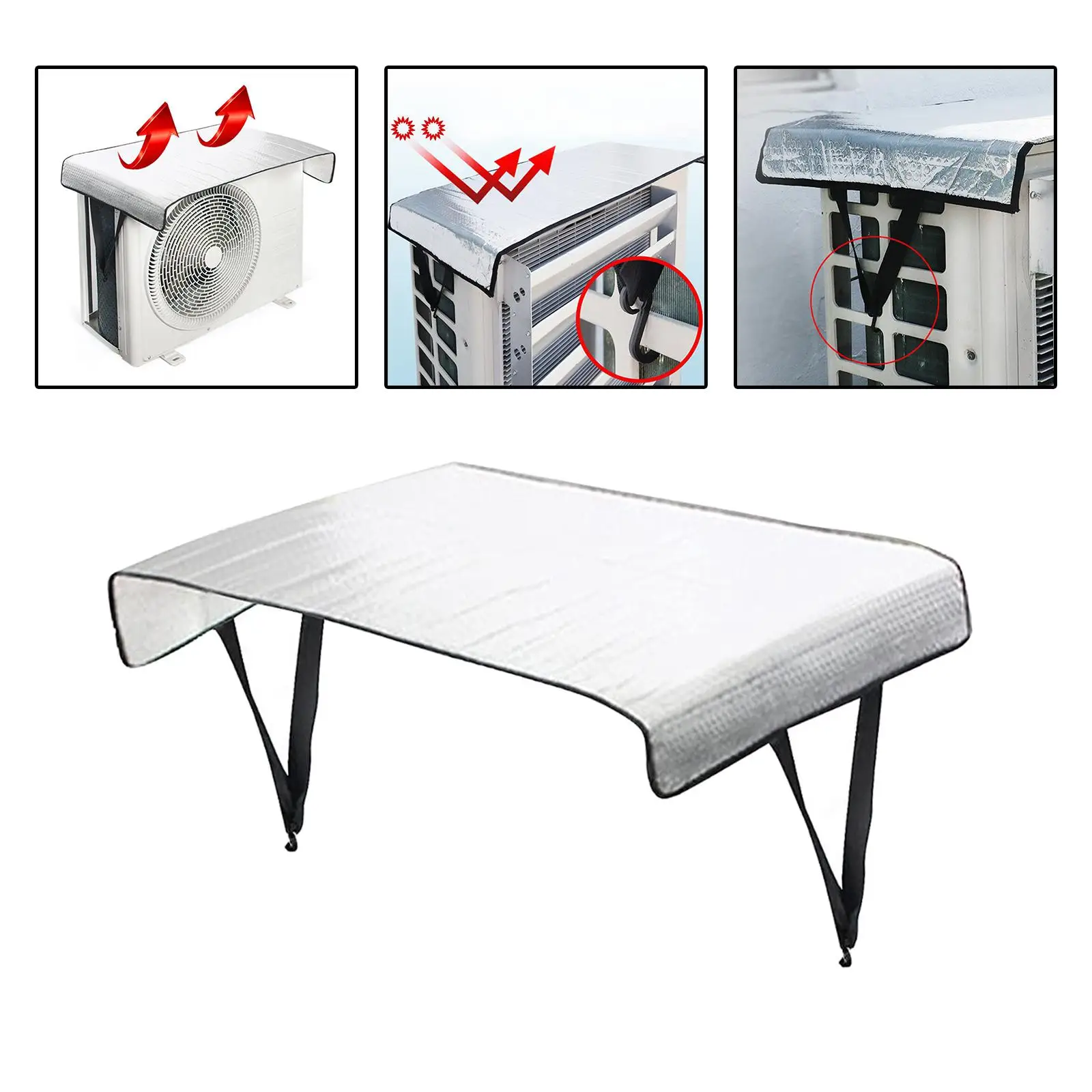 Air Conditioner Protective Cover, Rain Cover, Air Conditioning Cover Air Conditioner Outer Cover for Outside Accessories