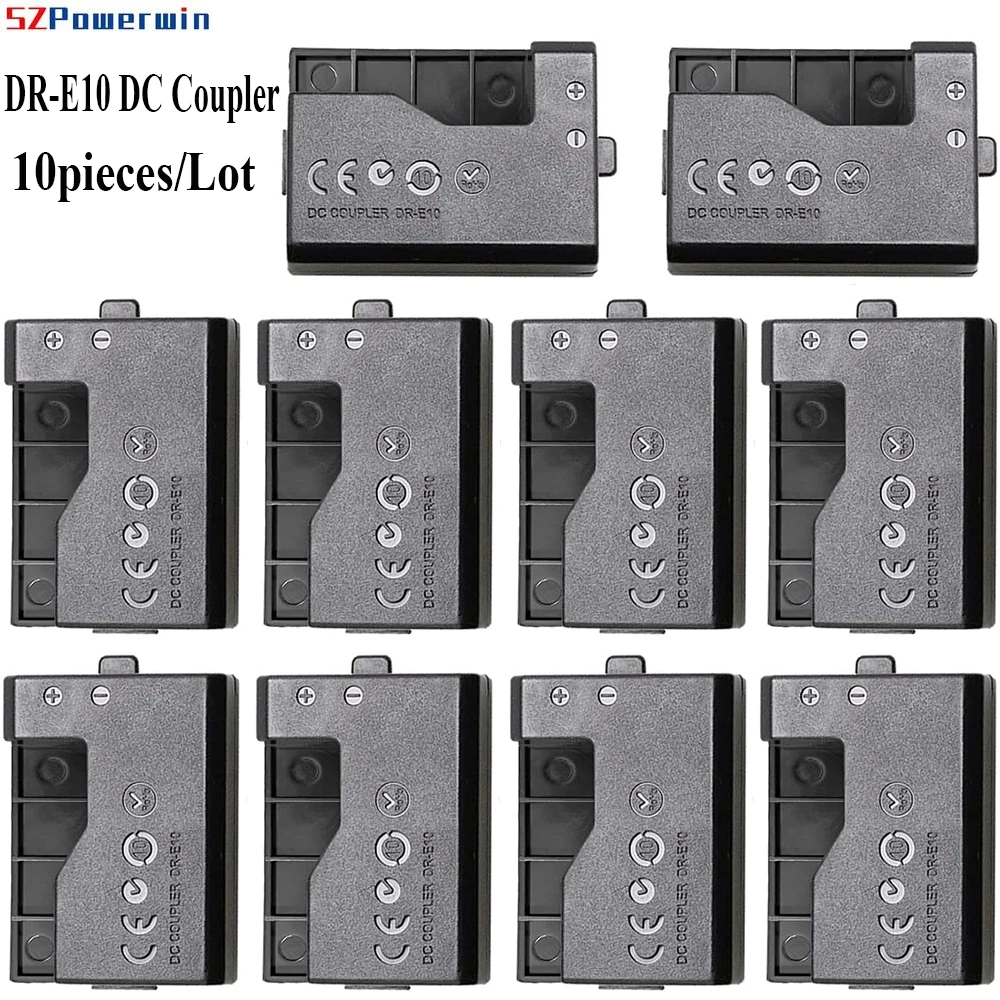 10pcs DR-E10 LP-E10 DC Coupler Replace LP-E10 Battey for Canon EOS Rebel T3 T5 T6 Kiss X50 X70 EOS 1100D 1200D Digital Cameras