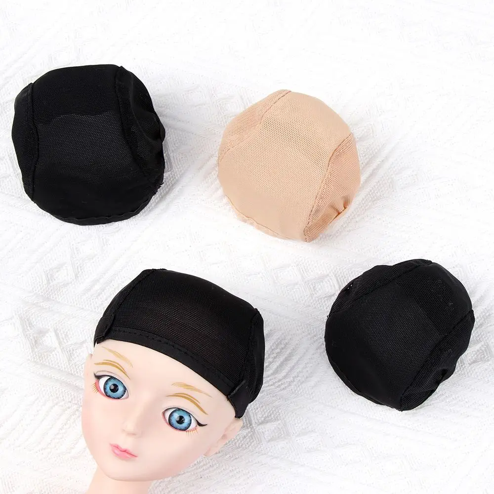Accesorios DIY para muñecas de varios tamaños, peluca de juguete, redecilla, pelo fijo, sombrero antideslizante, gorro para la cabeza