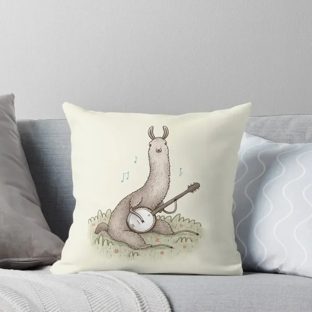 

Banjo Llama Throw Pillow Embroidered Cushion Cover Anime pillow pillowcase Custom Cushion pillow